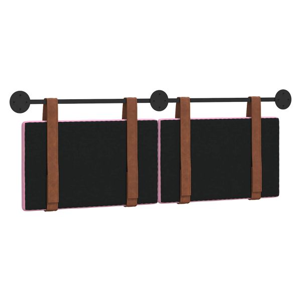 Висяща табла Едноцветен Розово 150 x 55 x 5 см Антично PU