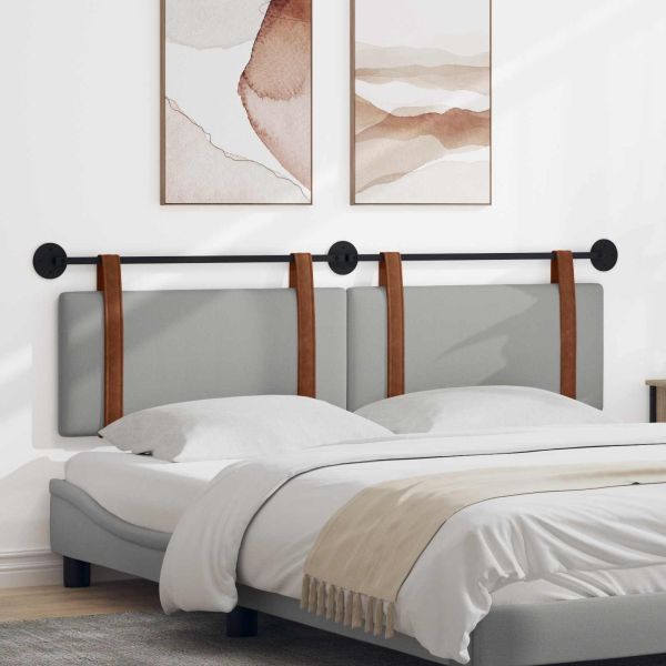 Висяща табла Едноцветен Облачно сиво 190 x 55 x 5 см Антично PU