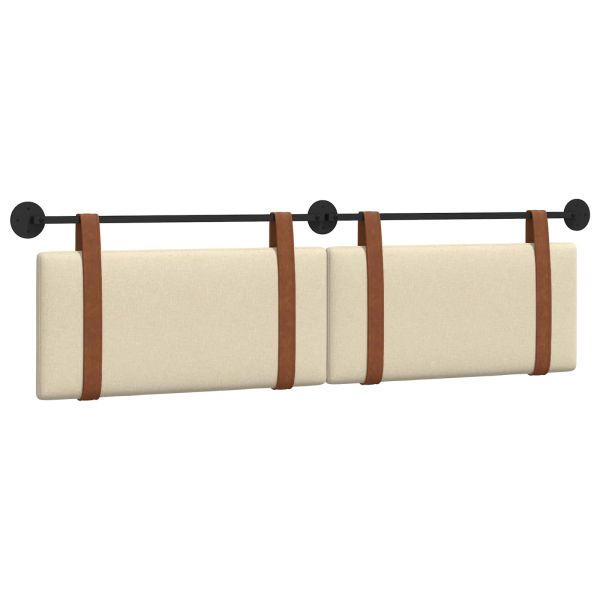 Висяща табла Монтиране на стена Крем 190 x 55 x 5 см Антично PU