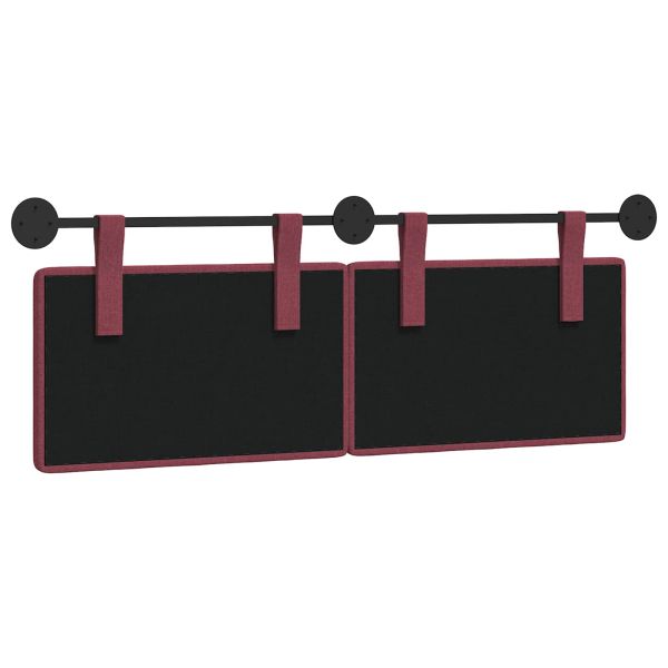 Висяща табла Виненочервен 130 x 55 x 5 см текстил