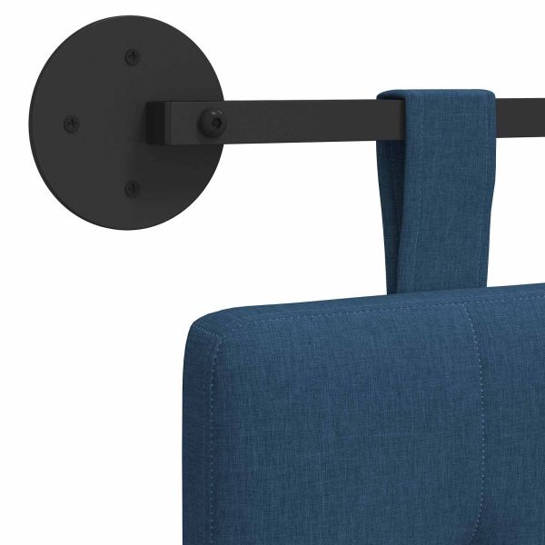 Висяща табла Монтиране на стена Синьо 130 x 55 x 5 см текстил