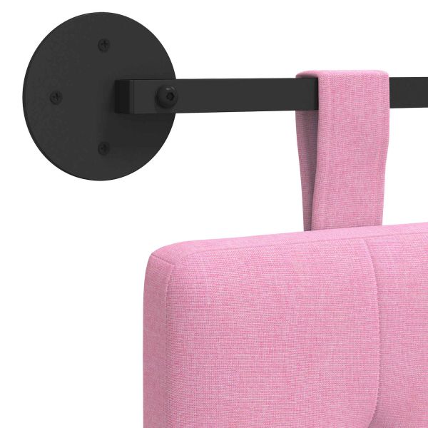 Висяща табла Монтиране на стена Розово 130 x 55 x 5 см текстил