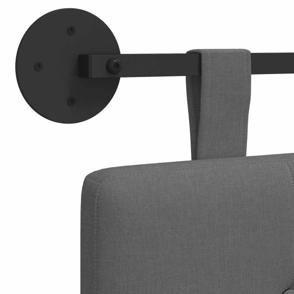 Висяща табла Тъмен сив 210 x 55 x 5 см текстил