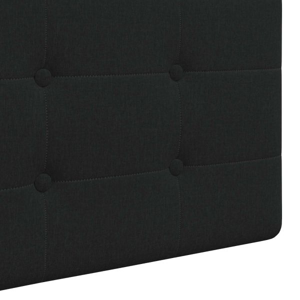 Висяща табла Монтиране на стена Черен 210 x 55 x 5 см текстил