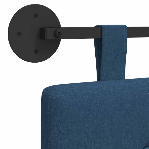 Висяща табла Монтиране на стена Синьо 210 x 55 x 5 см текстил