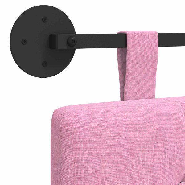 Висяща табла Монтиране на стена Розово 210 x 55 x 5 см текстил