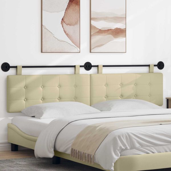 Висяща табла Монтиране на стена Крем 210 x 55 x 5 см Изкуствена