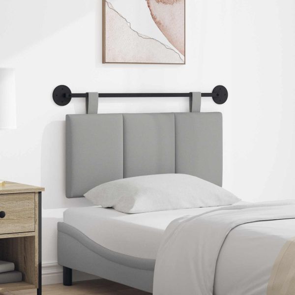 Висяща табла На райета Облачно сиво 100 x 55 x 5 см текстил