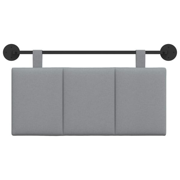 Висяща табла На райета Светлосиво 100 x 55 x 5 см текстил