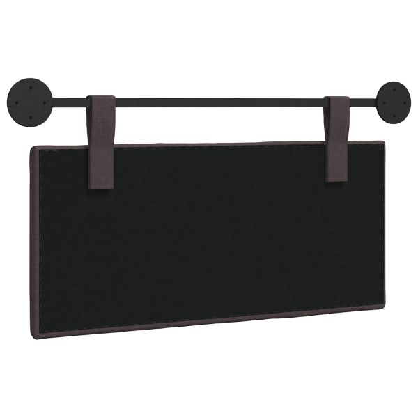 Висяща табла На райета Тъмен кафяв 100 x 55 x 5 см текстил
