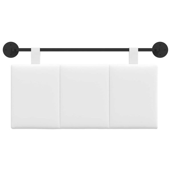 Висяща табла Монтиране на стена Бял 100 x 55 x 5 см текстил