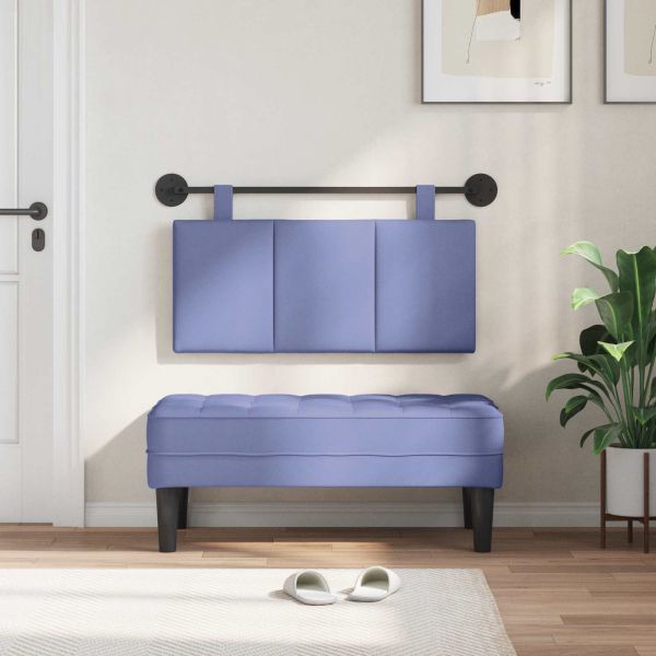 Висяща табла На райета Дънково син 100 x 55 x 5 см текстил