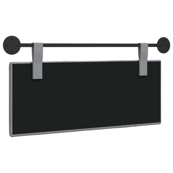 Висяща табла На райета Светлосиво 110 x 55 x 5 см текстил