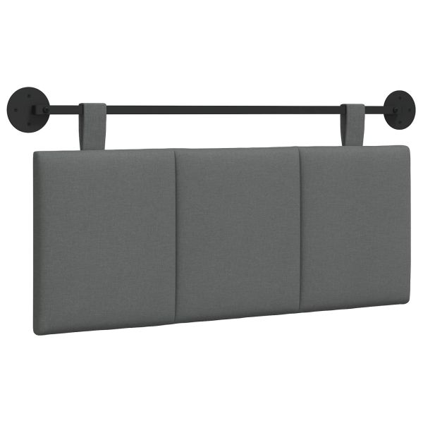 Висяща табла На райета Тъмен сив 110 x 55 x 5 см текстил