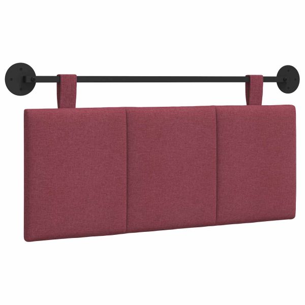 Висяща табла На райета Виненочервен 110 x 55 x 5 см текстил