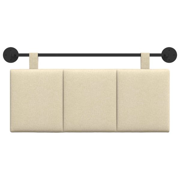 Висяща табла Монтиране на стена Крем 110 x 55 x 5 см текстил