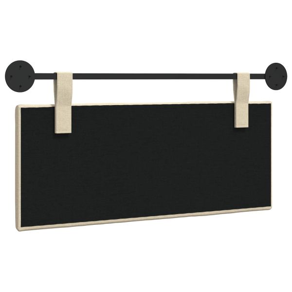 Висяща табла Монтиране на стена Крем 110 x 55 x 5 см текстил