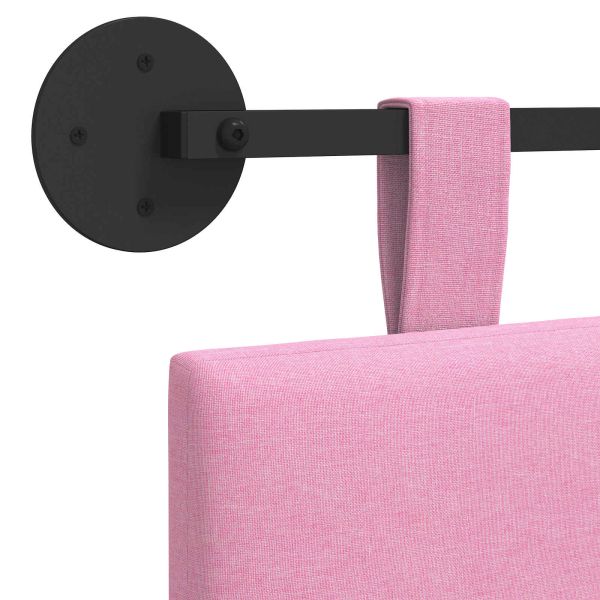 Висяща табла Монтиране на стена Розово 110 x 55 x 5 см текстил
