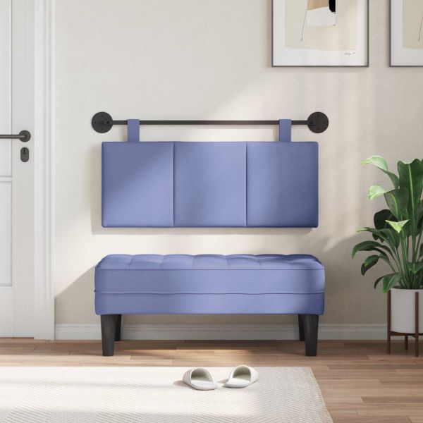 Висяща табла На райета Дънково син 110 x 55 x 5 см текстил