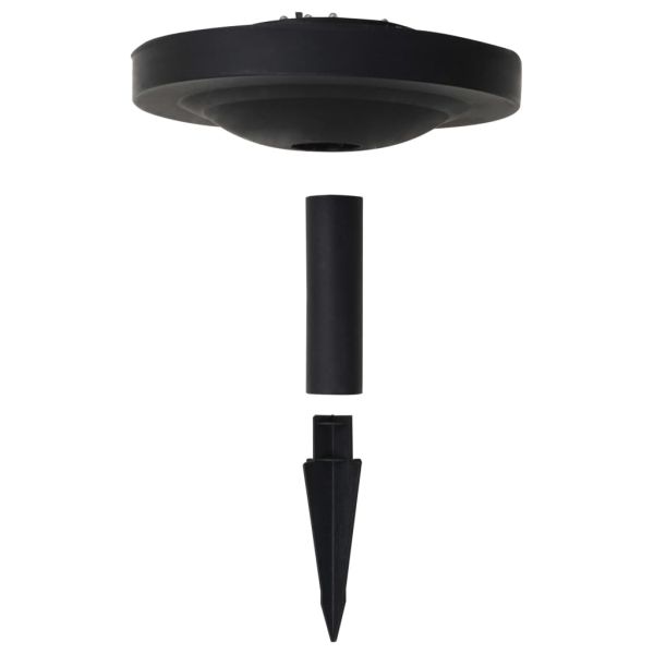 Градинска соларна лампа, LED, сферична, 40 см, RGB