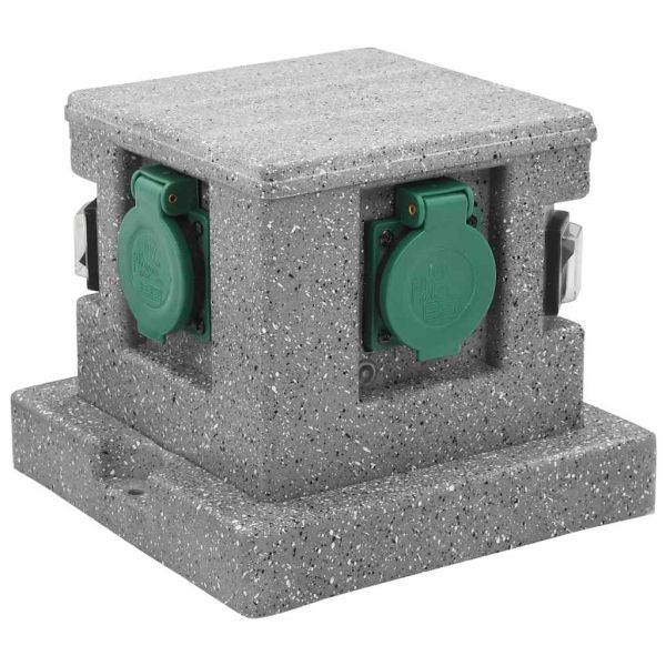 Градински разклонител със сензор за здрач, пластмаса