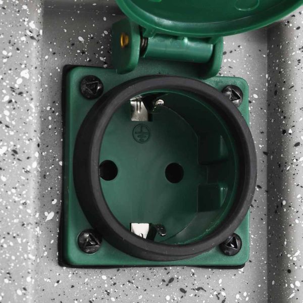 Градински разклонител със сензор за здрач, пластмаса