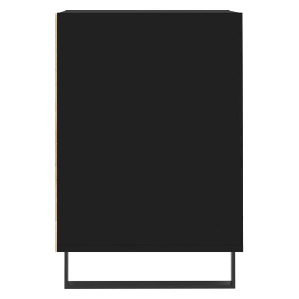 ТB шкаф, черен, 100x35x55 см, инженерно дърво