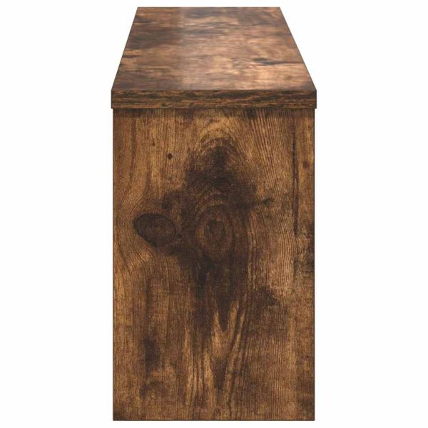 Стенен закачалка за палта с рафт Опушен дъб 75 x 16 x 26 см