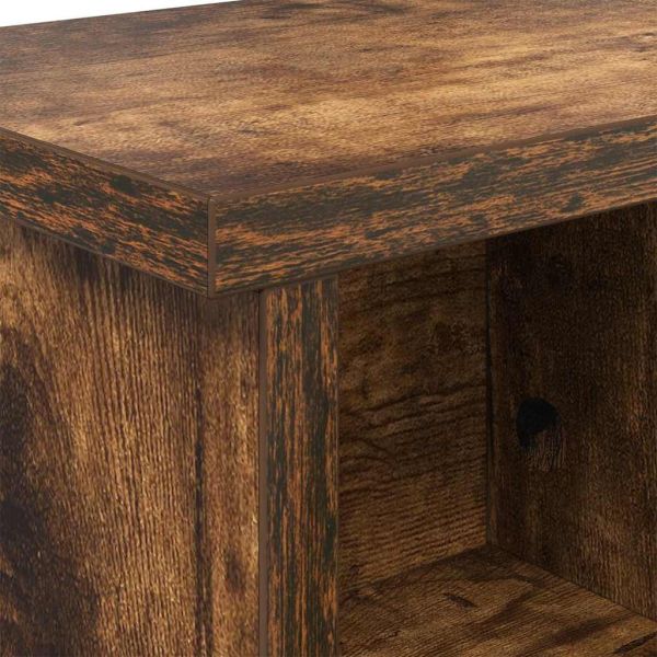 Стенен закачалка за палта с рафт Опушен дъб 75 x 16 x 26 см