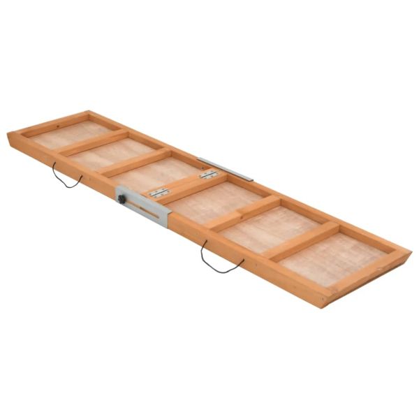 Рампа за кучета сива 120x30 см масивна ела