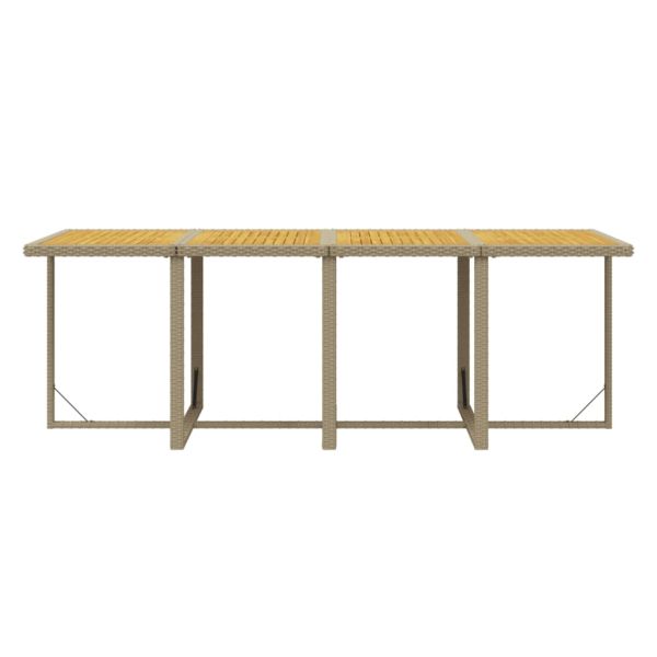 Градински комплект с възглавници, 13 части, полиратан, бежов