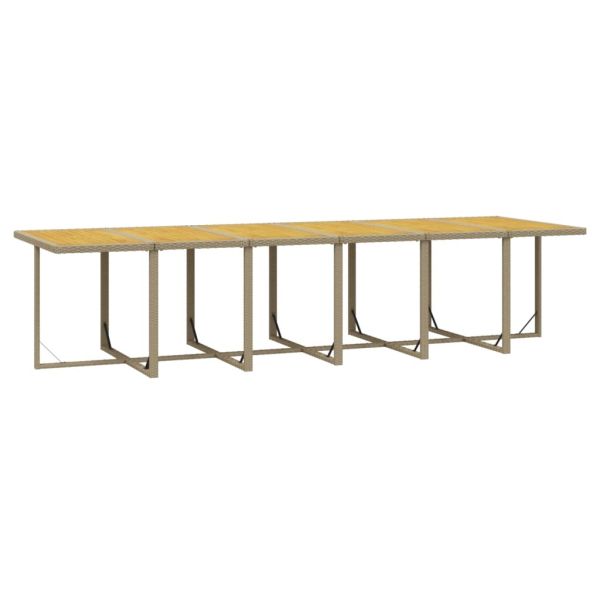 Градински комплект с възглавници, 17 части, полиратан, бежов