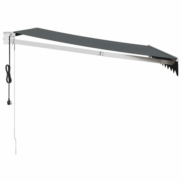 Автоматично прибираща се тента, антрацит, 3x2,5 м