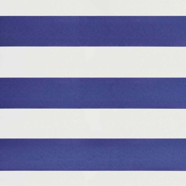 Автоматично прибираща се тента, синьо и бяло, 3,5x2,5 м