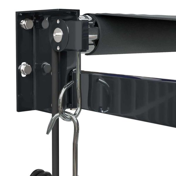 Автоматично прибираща се тента, антрацит, 3,5x2,5 м