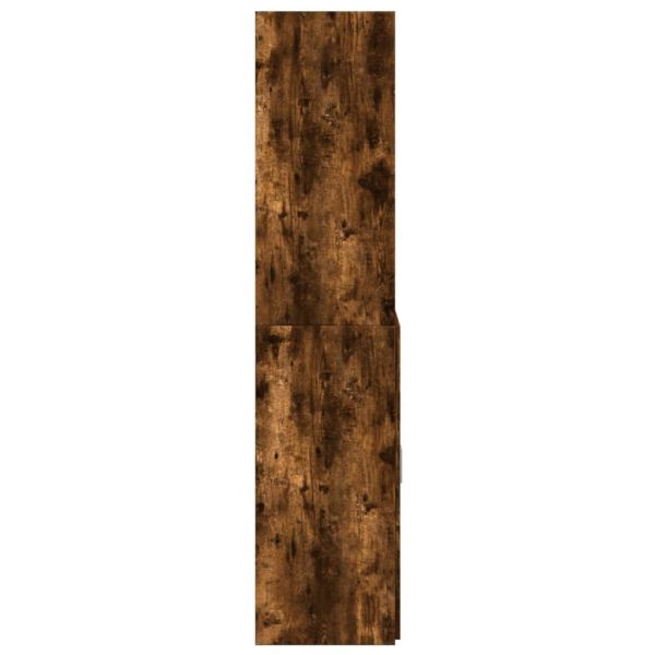 Висок шкаф, опушен дъб, 70x42,5x185 см, инженерно дърво