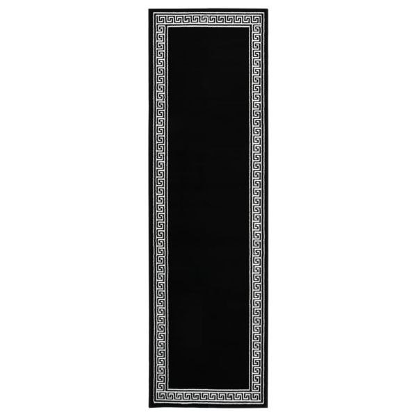 Пътека, BCF, черна с мотив, 60x200 см