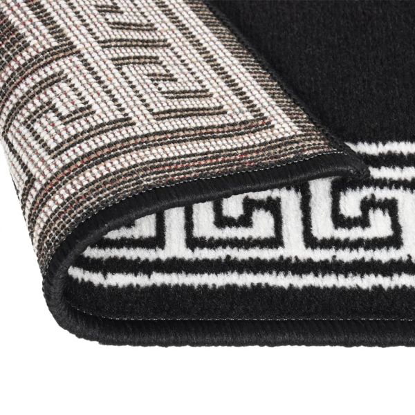 Пътека, BCF, черна с мотив, 60x200 см