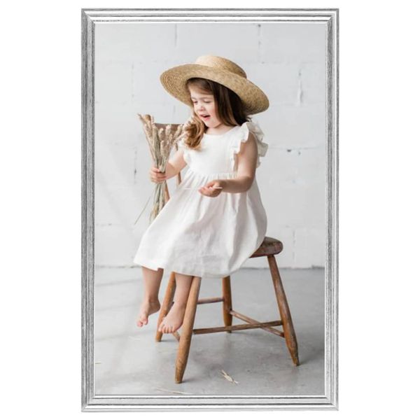 Фоторамки за колаж 3 бр за маса сребристи 10x15 см МДФ