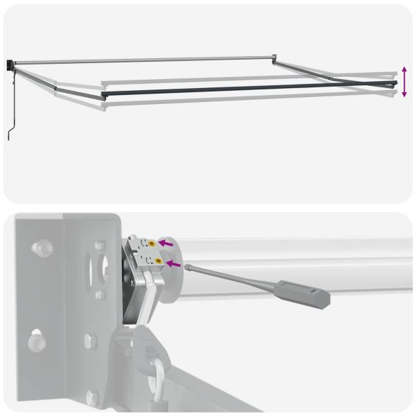 Сенник Оранжево и кафяво 500 x 300 x 165 см Полиестер и метал