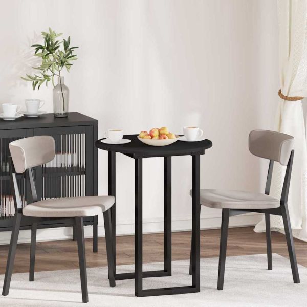 Топ за маса Черно 60 x 60 x 1,5 cm Инженерно дърво