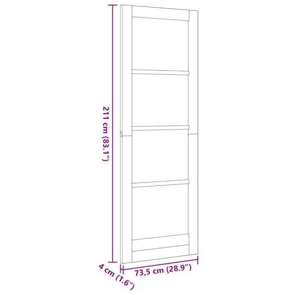 Вътрешна врата ORKDAL Бяло грундирано 73,5 x 211 см