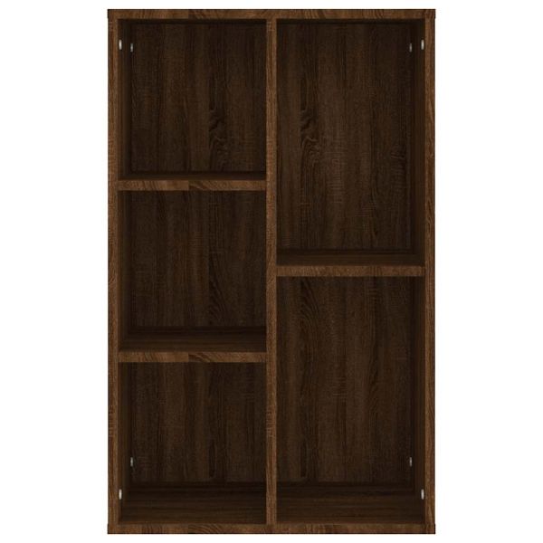 Библиотека/бюфет, кафяв дъб, 50x25x80 см, инженерно дърво