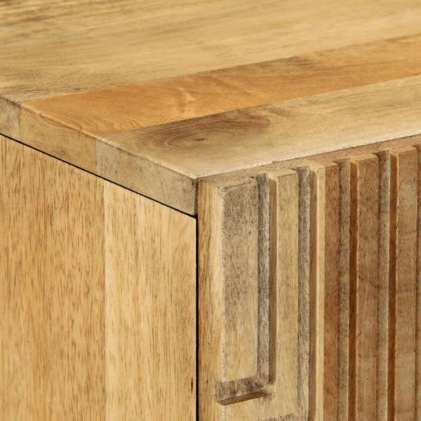 Висока дъска кафява 60x33x100 cm Масивна дървесина Манго