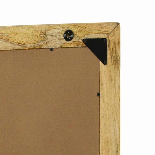Огледало за баня Кафяво 50 x 22 x 70 см Солидно мангово дърво