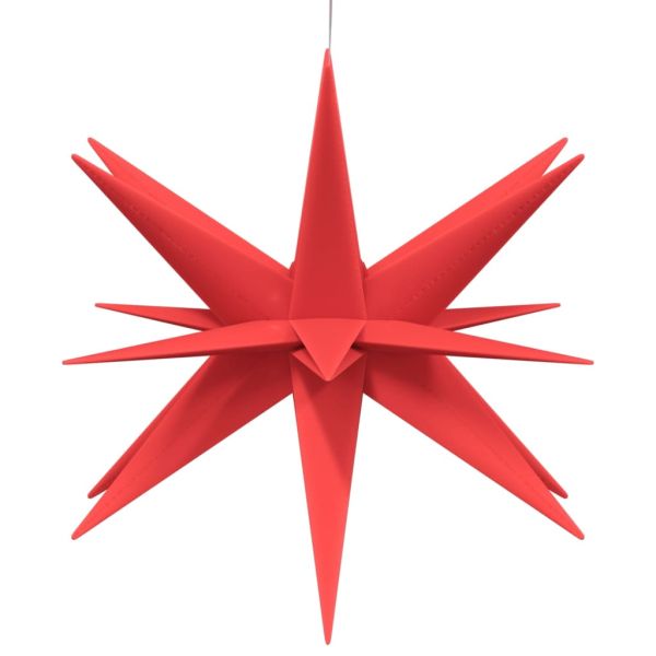 Коледна лампа с LED, сгъваема, червена, 43 см