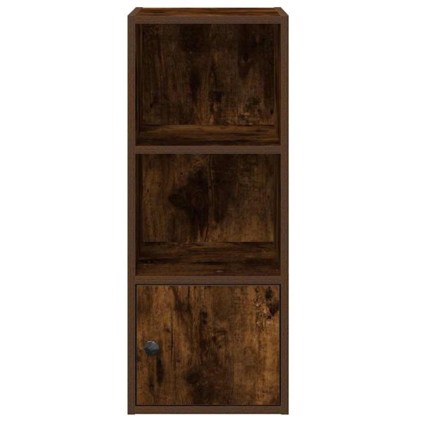 Библиотека, опушен дъб, 31x24x77 см, инженерно дърво