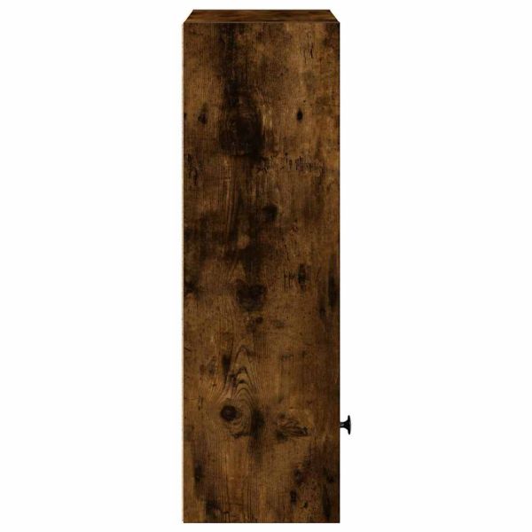 Библиотека, опушен дъб, 31x24x77 см, инженерно дърво