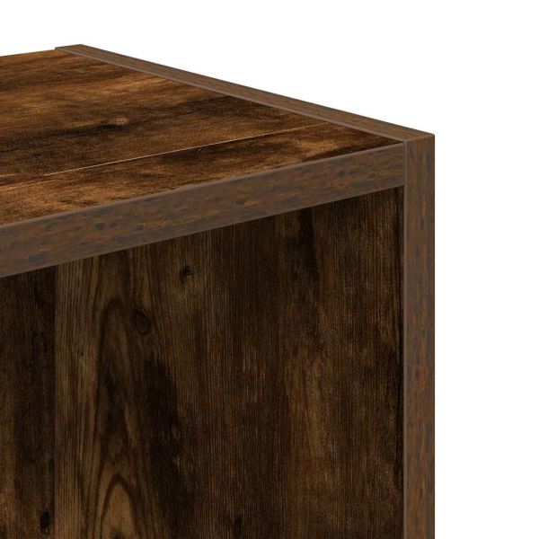 Библиотека, опушен дъб, 31x24x77 см, инженерно дърво