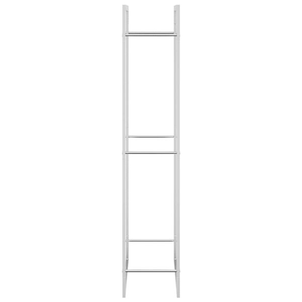 Стойка за дърва за огрев, 80x28x154 см, неръждаема стомана